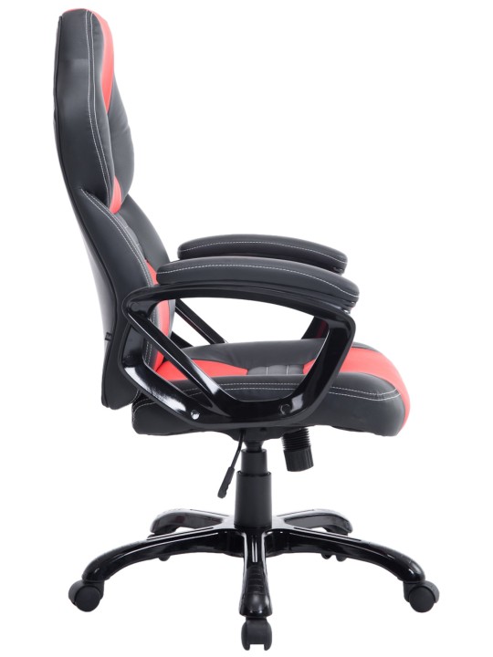 Chaise de bureau Pedro, noir/rouge