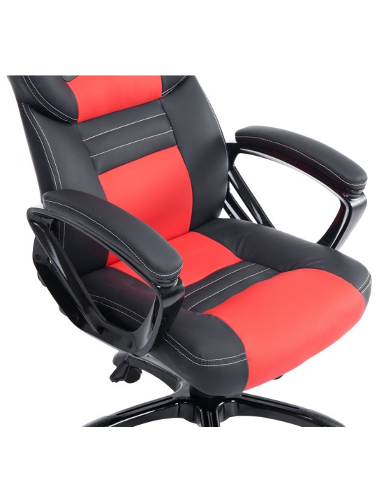 Chaise de bureau Pedro, noir/rouge