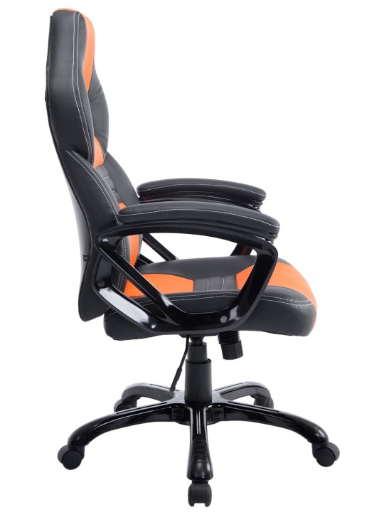 Chaise de bureau Pedro, noir/orange