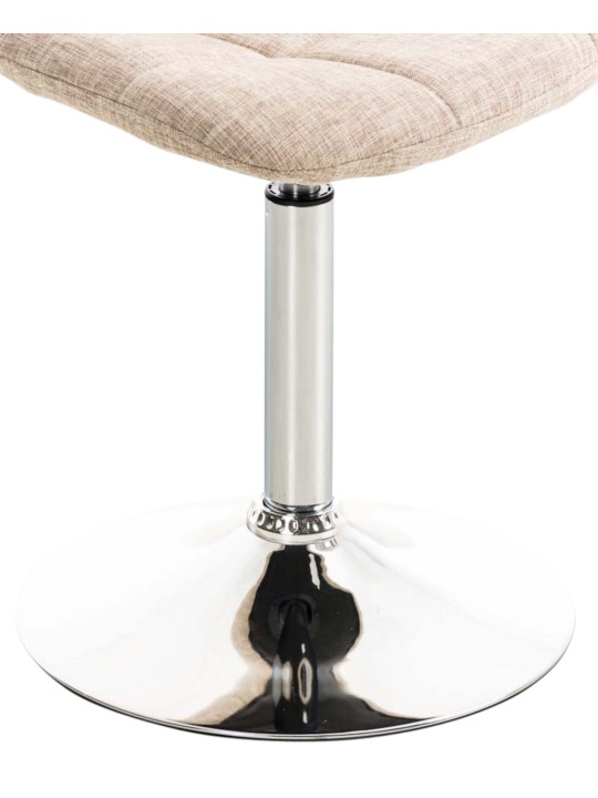 Lot de 2 chaises Emil tissu, crème