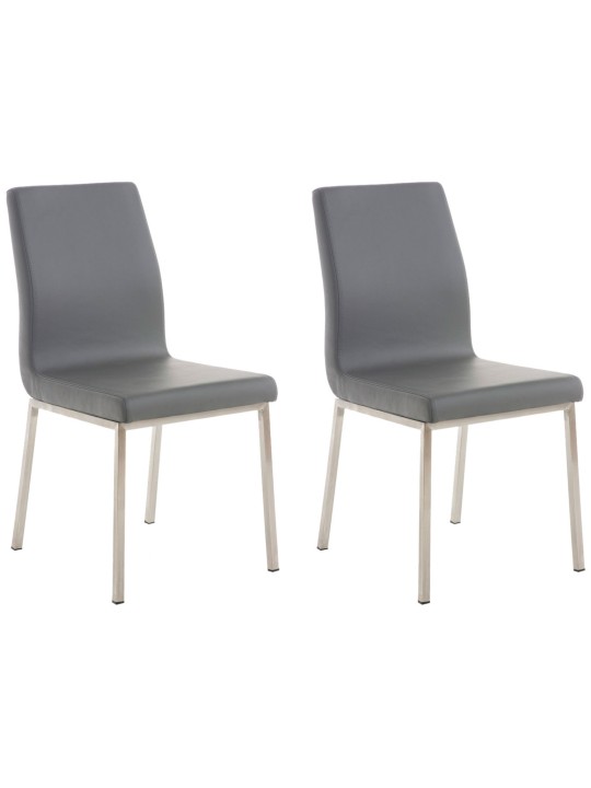 Lot de 2 chaises de salle à manger Colmar, gris