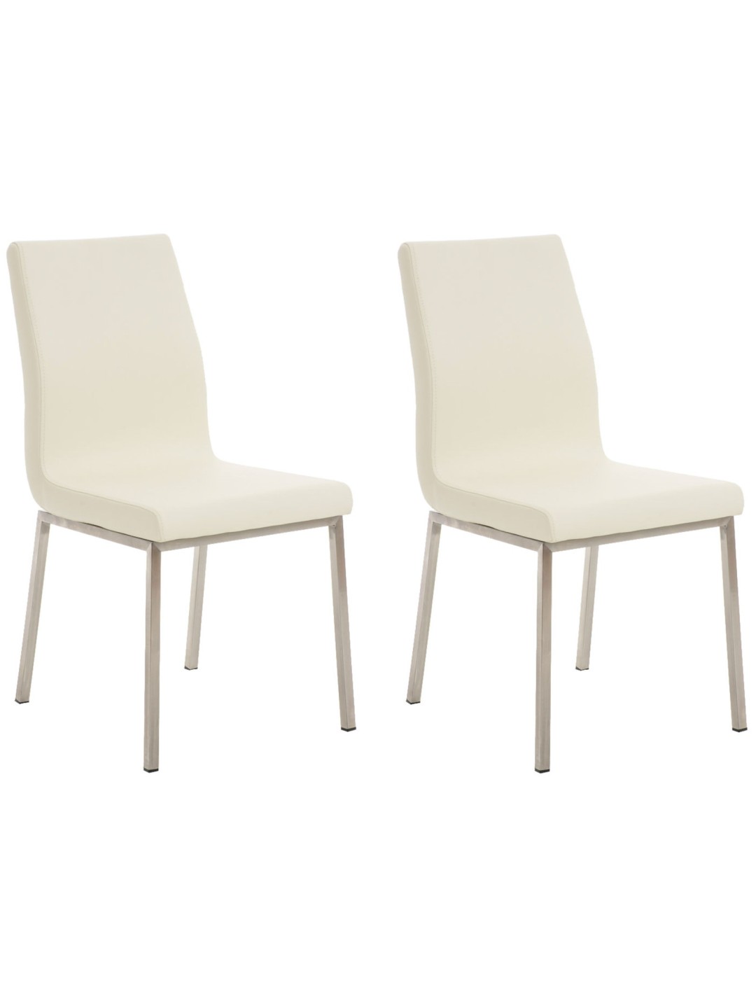 Lot de 2 chaises de salle à manger Colmar, crème