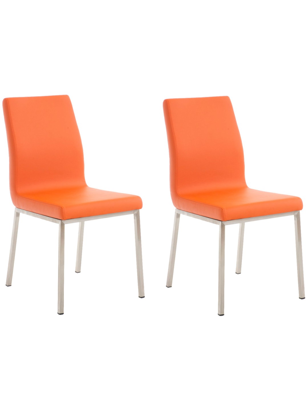 Lot de 2 chaises de salle à manger Colmar, orange