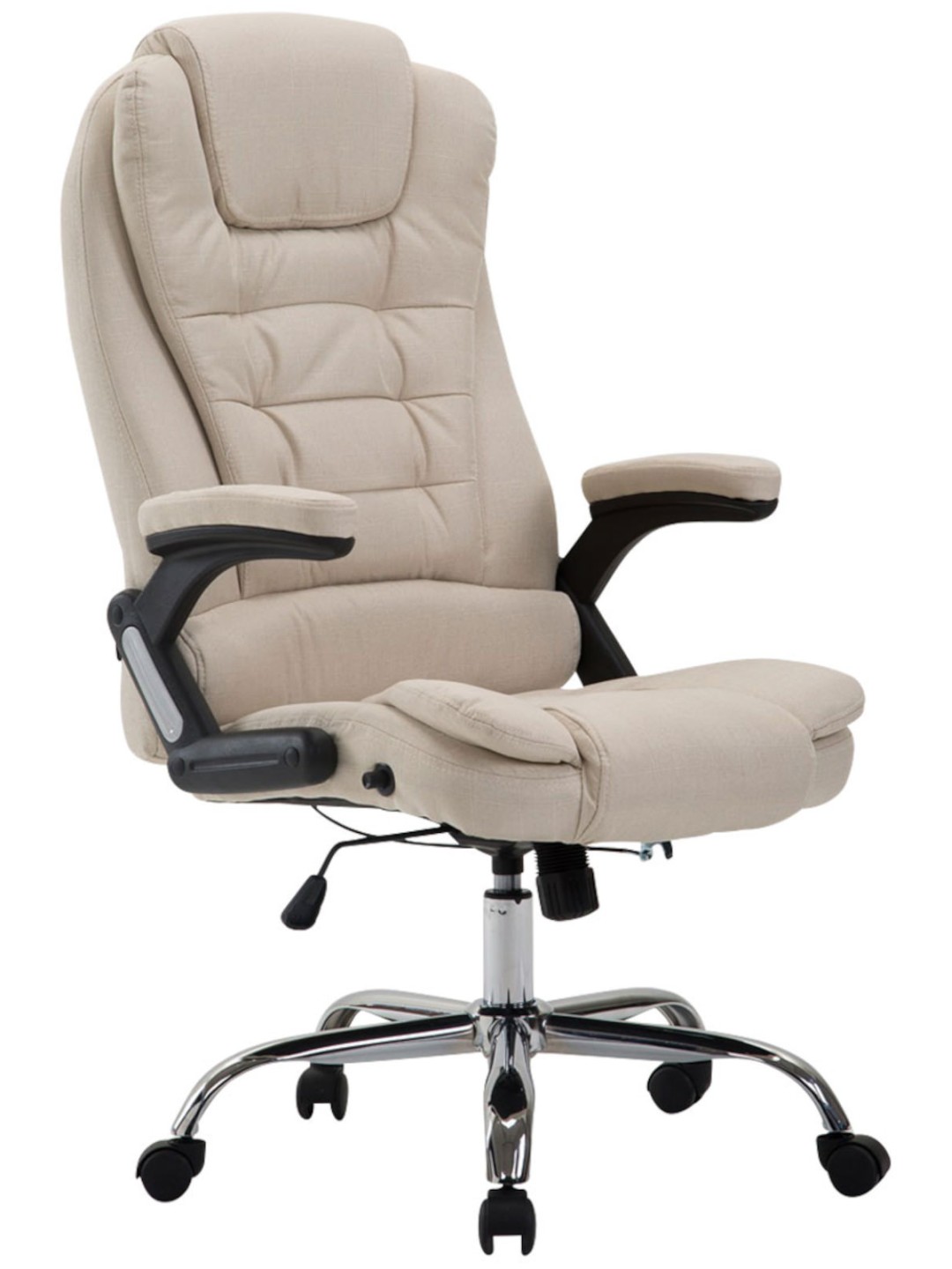 Chaise de bureau Thor tissu, crème