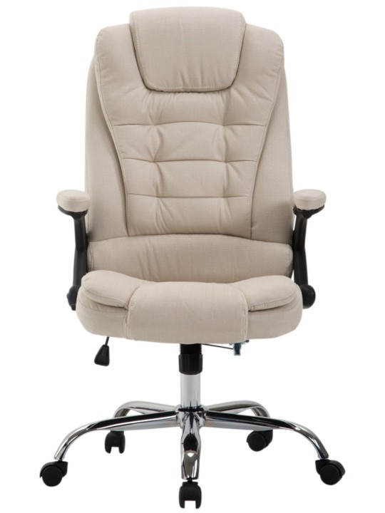 Chaise de bureau Thor tissu, crème