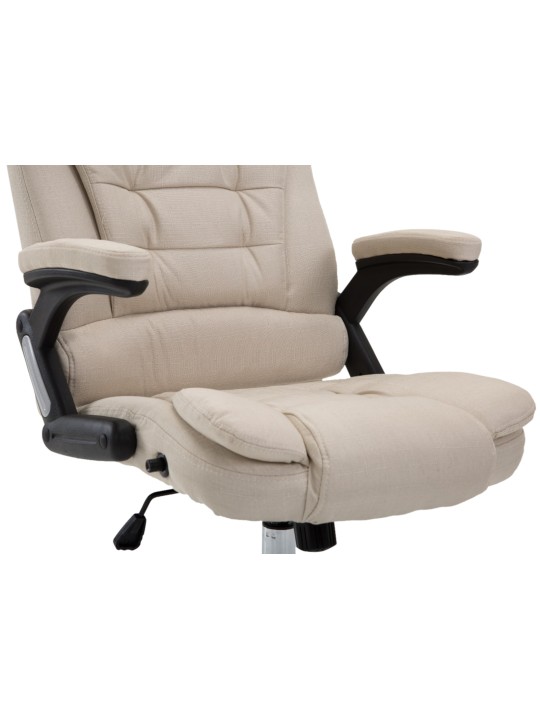 Chaise de bureau Thor tissu, crème
