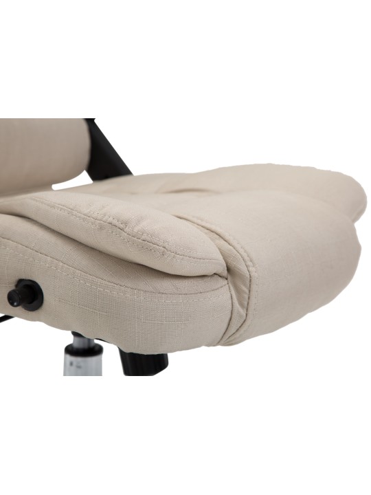 Chaise de bureau Thor tissu, crème