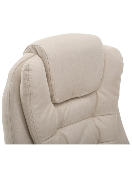 Chaise de bureau Thor tissu, crème