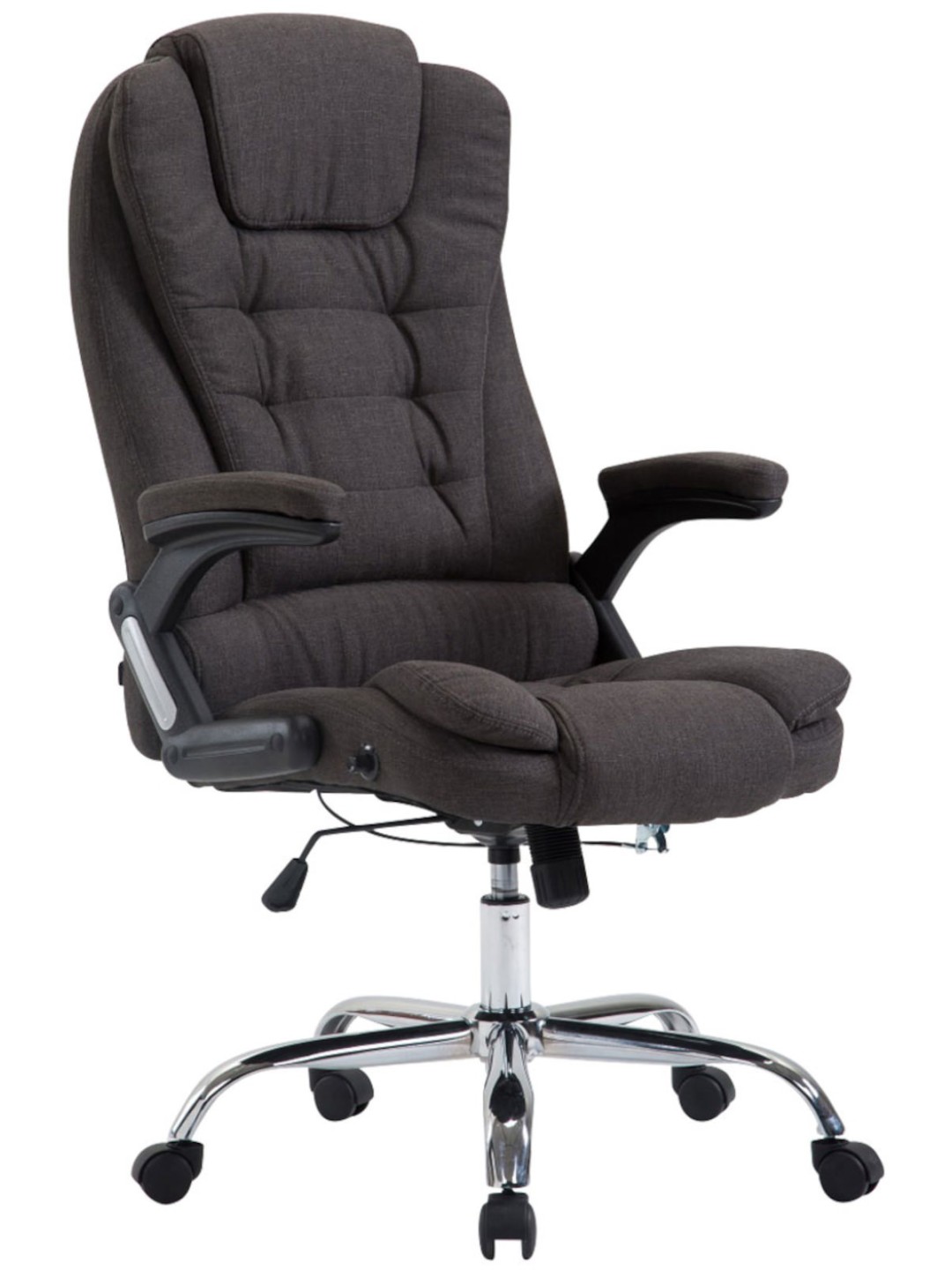 Chaise de bureau Thor tissu, gris foncé