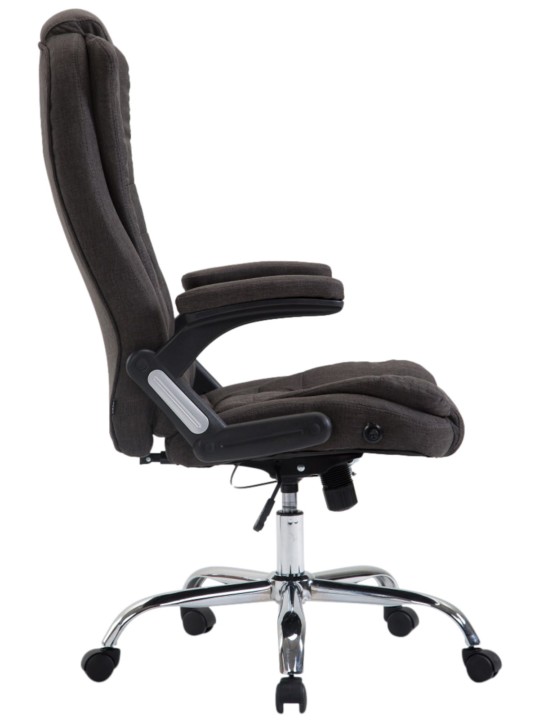 Chaise de bureau Thor tissu, gris foncé