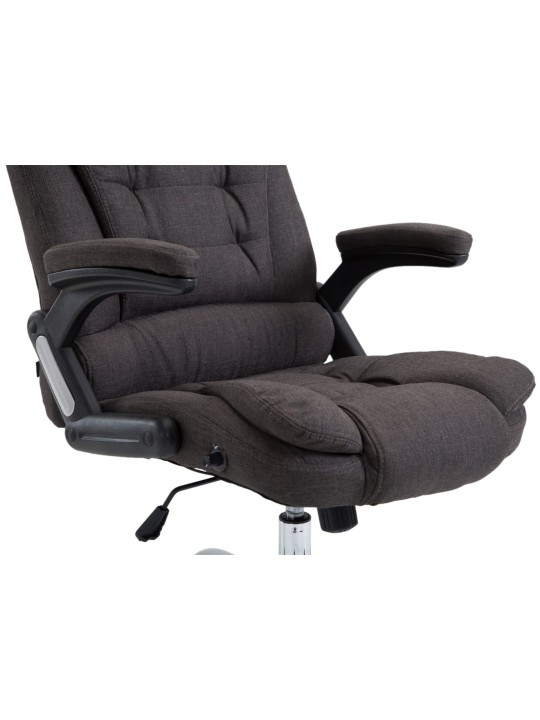 Chaise de bureau Thor tissu, gris foncé