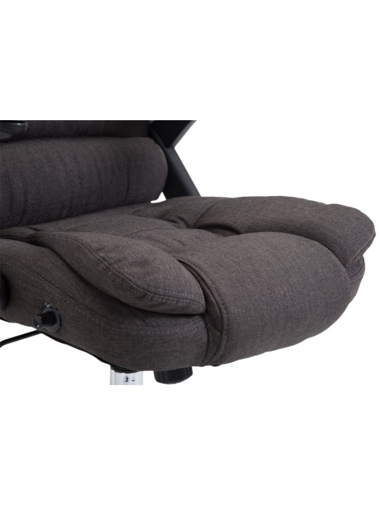 Chaise de bureau Thor tissu, gris foncé