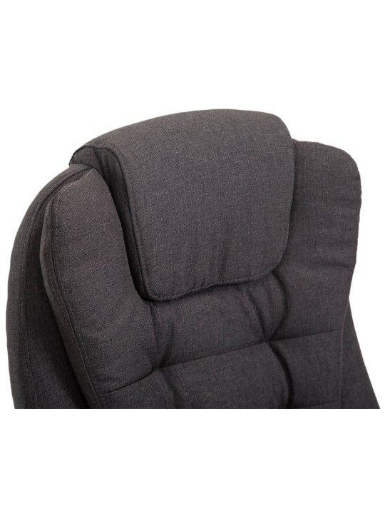 Chaise de bureau Thor tissu, gris foncé