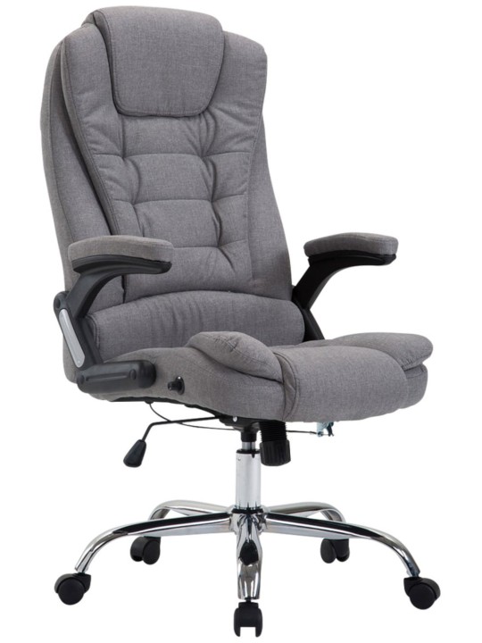 Chaise de bureau Thor tissu, gris