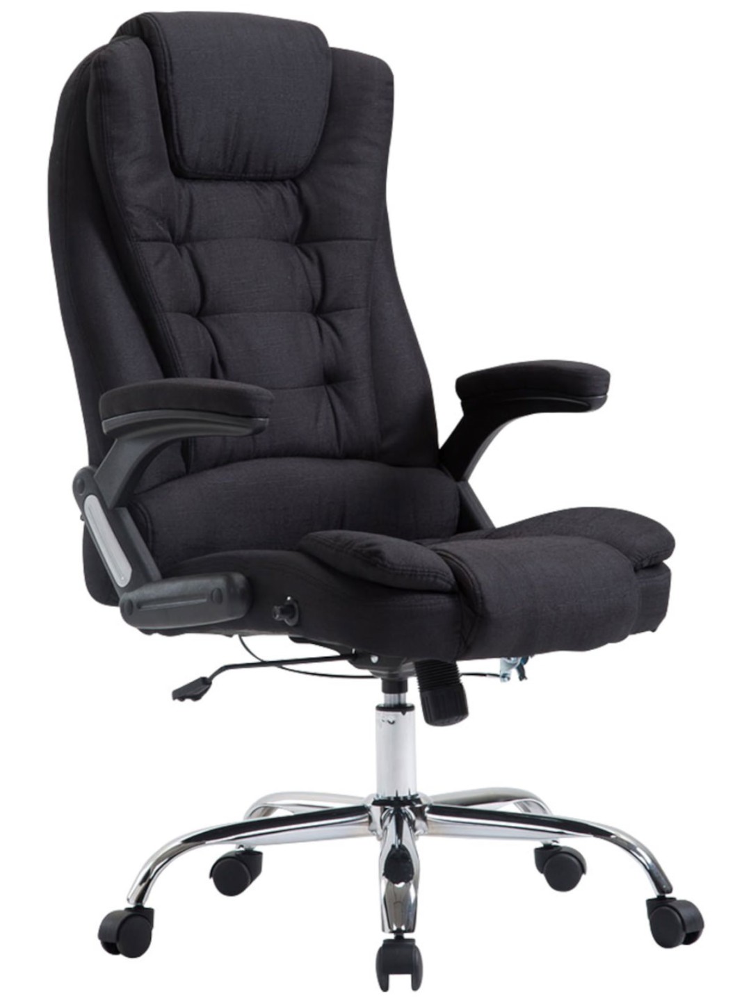 Chaise de bureau Thor tissu, noir