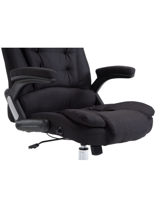 Chaise de bureau Thor tissu, noir