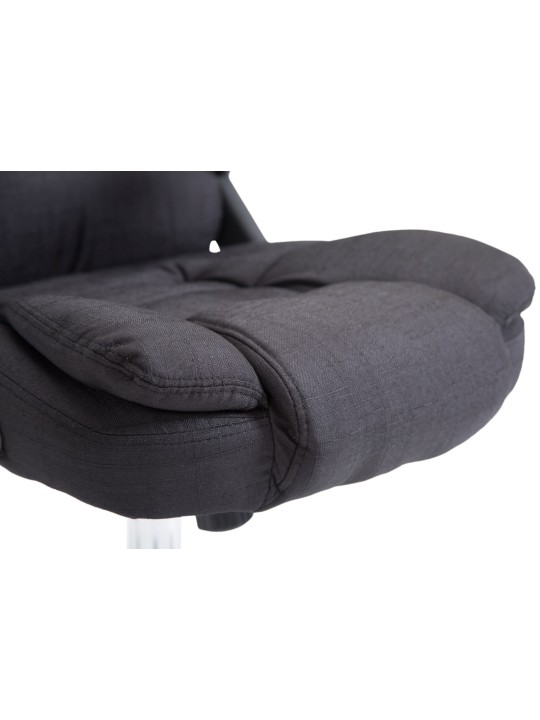 Chaise de bureau Thor tissu, noir