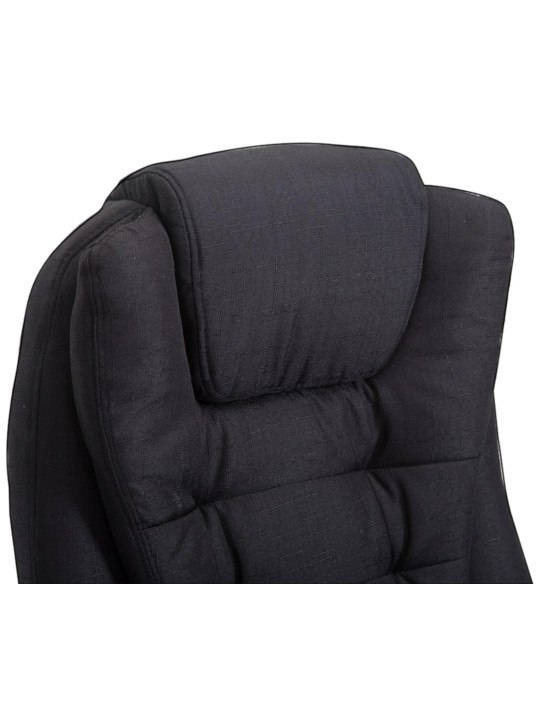 Chaise de bureau Thor tissu, noir