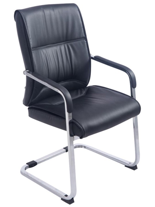 Lot de 2 chaises cantilever XL Anubis, noir Lot de 2 chaises cantilever XL Anubis, noir