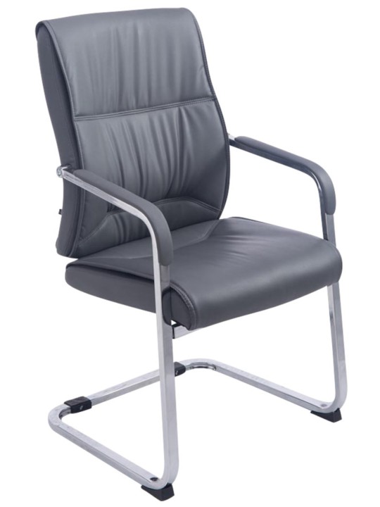 Lot de 2 chaises cantilever XL Anubis, gris