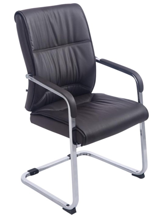 Lot de 2 chaises cantilever XL Anubis, brun