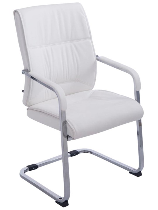 Lot de 2 chaises cantilever XL Anubis, blanc