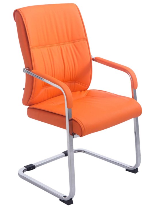 Lot de 2 chaises cantilever XL Anubis, orange