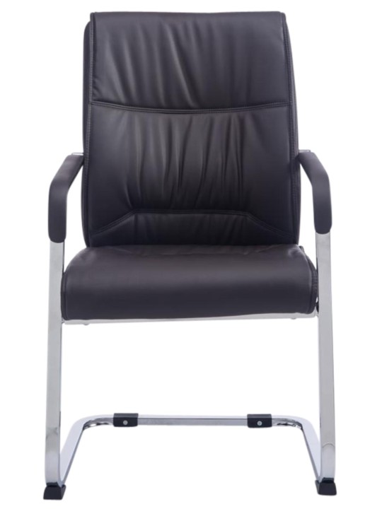 Lot de 2 chaises cantilever XL Anubis, brun