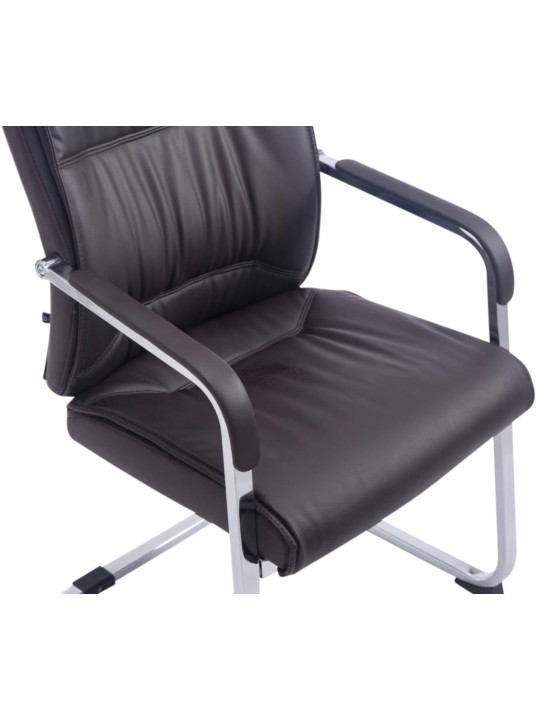 Lot de 2 chaises cantilever XL Anubis, brun