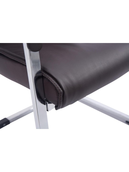 Lot de 2 chaises cantilever XL Anubis, brun