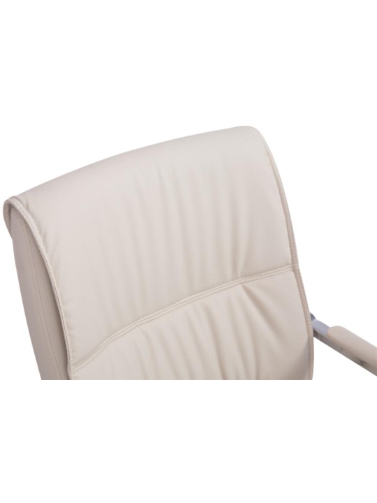 Lot de 2 chaises cantilever XL Anubis, crème