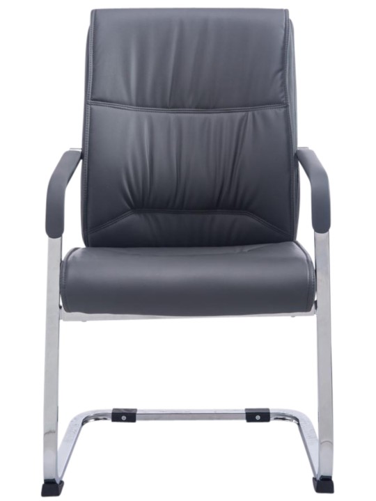 Lot de 2 chaises cantilever XL Anubis, gris