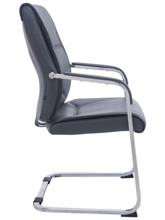 Lot de 2 chaises cantilever XL Anubis, gris