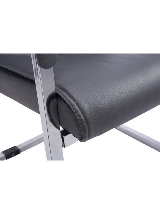 Lot de 2 chaises cantilever XL Anubis, gris