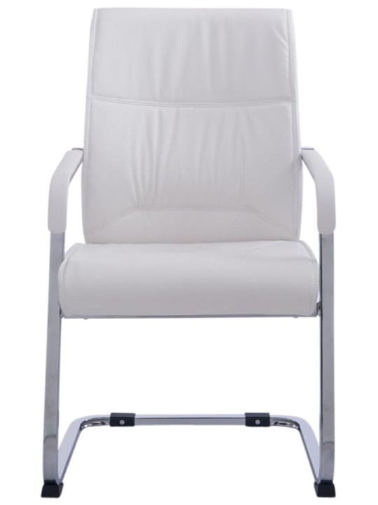 Lot de 2 chaises cantilever XL Anubis, blanc