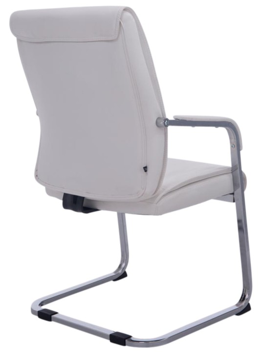 Lot de 2 chaises cantilever XL Anubis, blanc