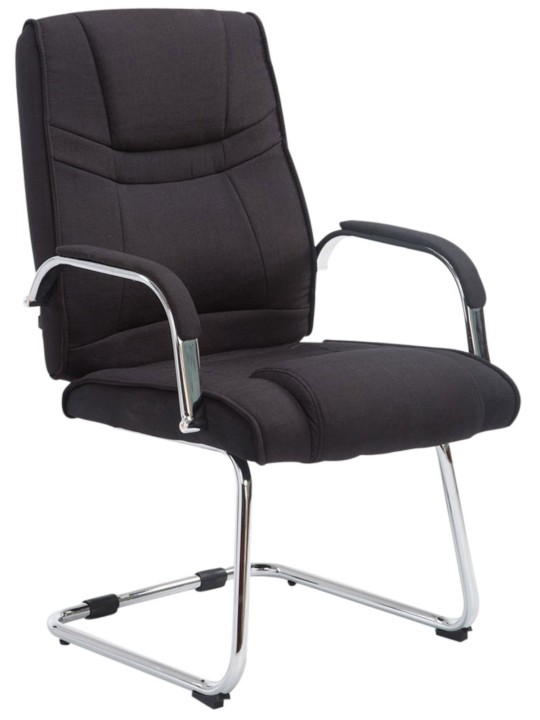 Lot de 2 chaises Attila tissu, noir Lot de 2 chaises Attila tissu, noir