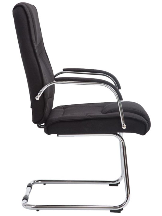 Lot de 2 chaises Attila tissu, noir Lot de 2 chaises Attila tissu, noir