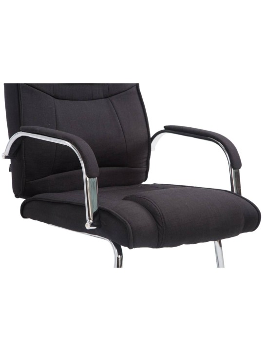 Lot de 2 chaises Attila tissu, noir Lot de 2 chaises Attila tissu, noir