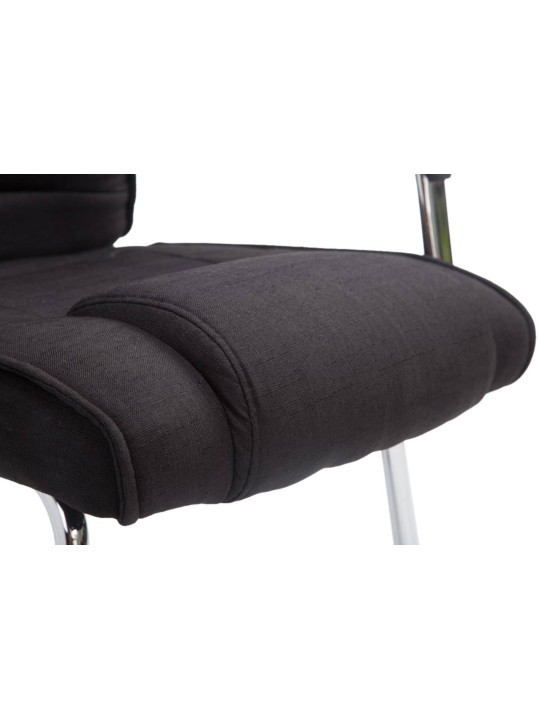 Lot de 2 chaises Attila tissu, noir Lot de 2 chaises Attila tissu, noir