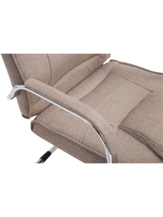 Lot de 2 chaises Attila tissu, taupe Lot de 2 chaises Attila tissu, taupe