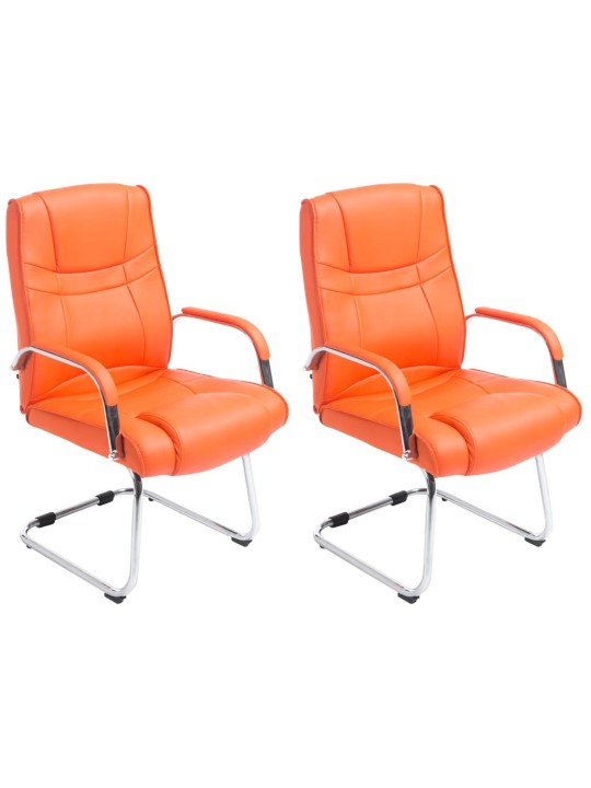 Lot de 2 chaises Attila, orange