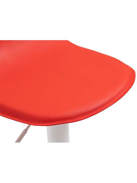 Lot de 2 tabourets de bar Lana V2, rouge