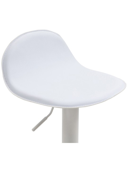 Lot de 2 tabourets de bar Lana V2, blanc Lot de 2 tabourets de bar Lana V2, blanc