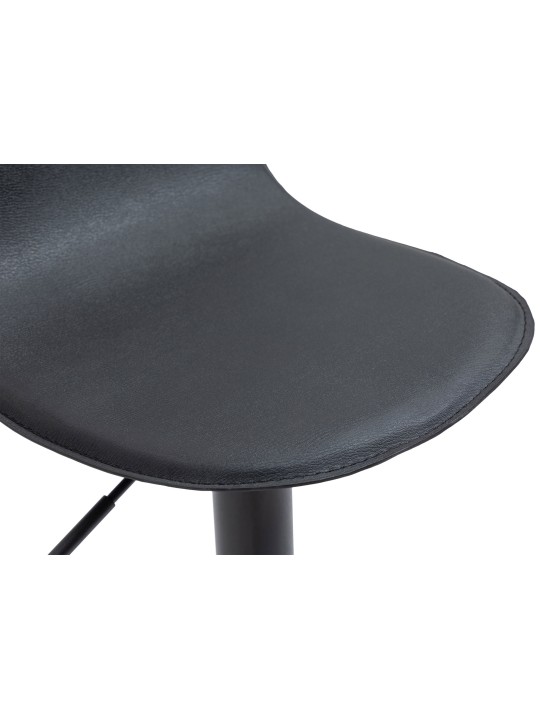 Lot de 2 tabourets de bar Lana V2, noir