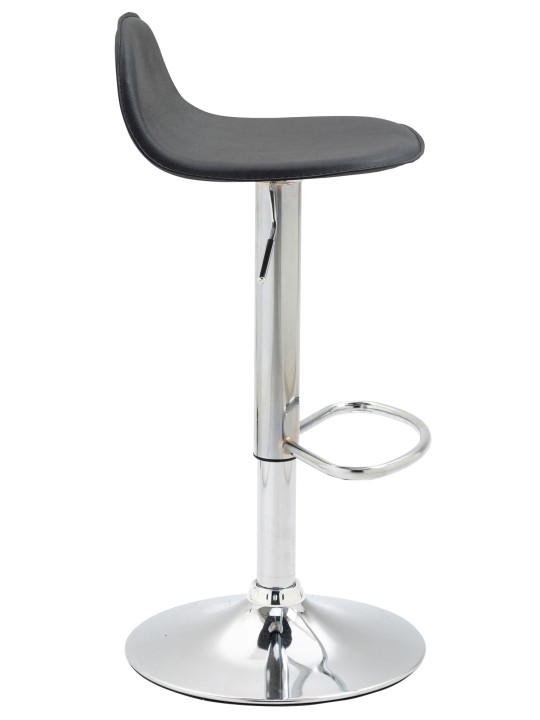 Lot de 2 tabourets de bar Lana V2 chromé, noir