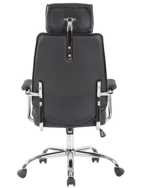 Chaise de bureau Rako cuir véritable, noir Chaise de bureau Rako cuir véritable, noir