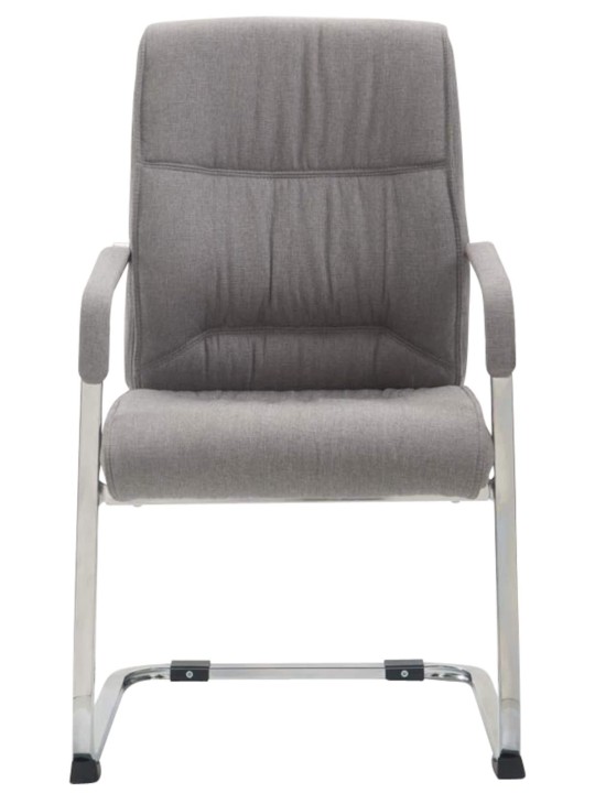 Lot de 2 chaises cantilever XL tissu Anubis, gris