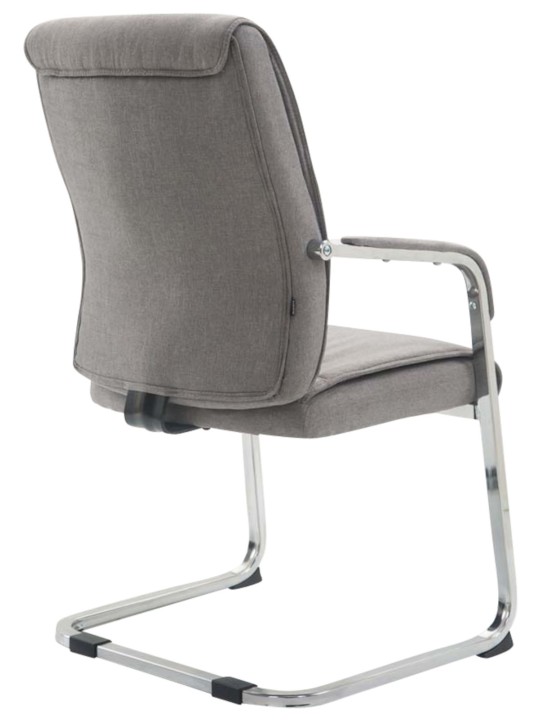 Lot de 2 chaises cantilever XL tissu Anubis, gris