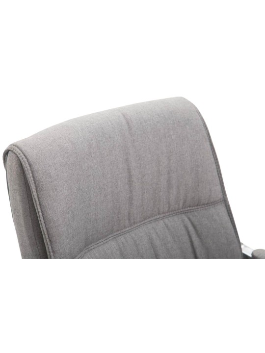 Lot de 2 chaises cantilever XL tissu Anubis, gris